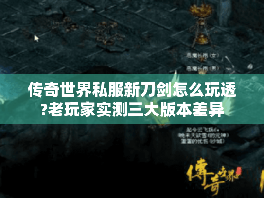 传奇世界私服新刀剑怎么玩透?老玩家实测三大版本差异