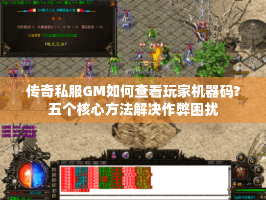 传奇私服GM如何查看玩家机器码?五个核心方法解决作弊困扰 传奇私服GM如何查看玩家机器码?五个核心方法解决作弊困扰