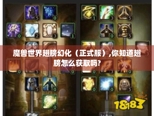 魔兽世界翅膀幻化(正式服),你知道翅膀怎么获取吗? 魔兽世界翅膀幻化(正式服),你知道翅膀怎么获取吗?