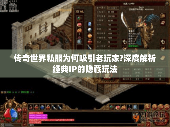 传奇世界私服为何吸引老玩家?深度解析经典IP的隐藏玩法