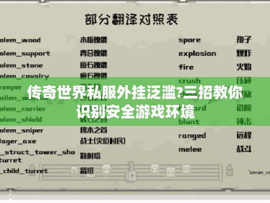 传奇世界私服外挂泛滥?三招教你识别安全游戏环境 传奇世界私服外挂泛滥?三招教你识别安全游戏环境