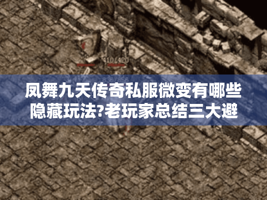 凤舞九天传奇私服微变有哪些隐藏玩法?老玩家总结三大避坑指南 凤舞九天传奇私服微变有哪些隐藏玩法?老玩家总结三大避坑指南