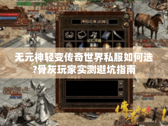 无元神轻变传奇世界私服如何选?骨灰玩家实测避坑指南