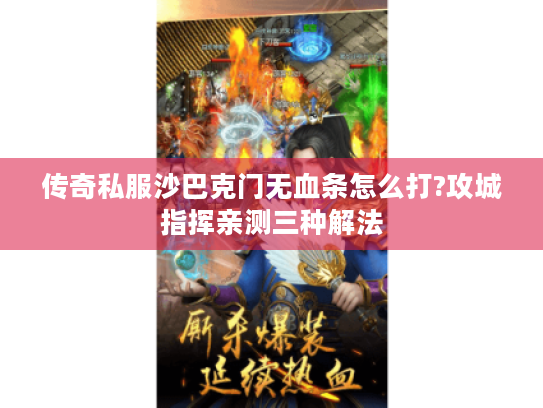 传奇私服沙巴克门无血条怎么打?攻城指挥亲测三种解法 传奇私服沙巴克门无血条怎么打?攻城指挥亲测三种解法