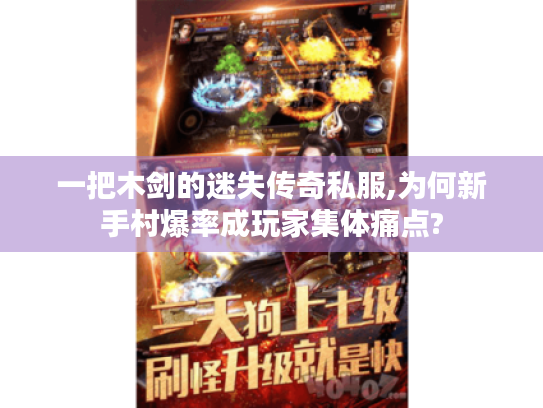 一把木剑的迷失传奇私服,为何新手村爆率成玩家集体痛点? 一把木剑的迷失传奇私服,为何新手村爆率成玩家集体痛点?