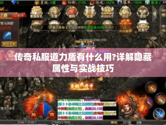 传奇私服道力盾有什么用?详解隐藏属性与实战技巧