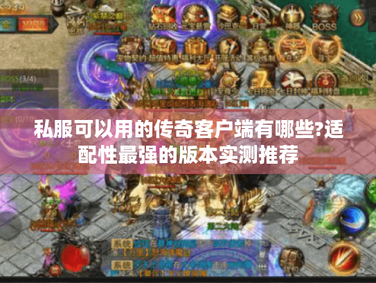私服可以用的传奇客户端有哪些?适配性最强的版本实测推荐 私服可以用的传奇客户端有哪些?适配性最强的版本实测推荐