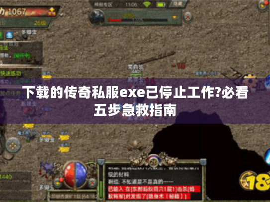 下载的传奇私服exe已停止工作?必看五步急救指南 下载的传奇私服exe已停止工作?必看五步急救指南