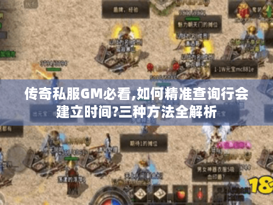 传奇私服GM必看,如何精准查询行会建立时间?三种方法全解析 传奇私服GM必看,如何精准查询行会建立时间?三种方法全解析