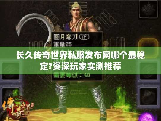 长久传奇世界私服发布网哪个最稳定?资深玩家实测推荐 长久传奇世界私服发布网哪个最稳定?资深玩家实测推荐