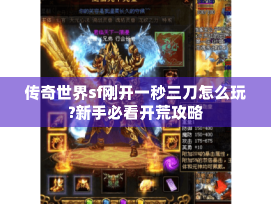 传奇世界sf刚开一秒三刀怎么玩?新手必看开荒攻略 传奇世界sf刚开一秒三刀怎么玩?新手必看开荒攻略
