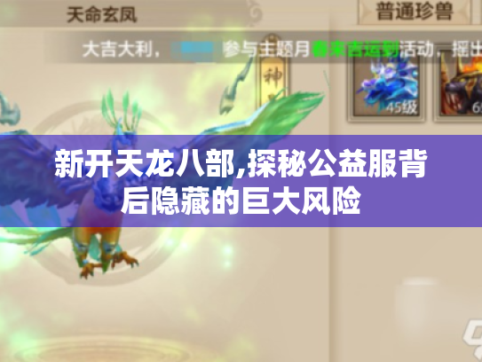 新开天龙八部,探秘公益服背后隐藏的巨大风险 新开天龙八部,探秘公益服背后隐藏的巨大风险