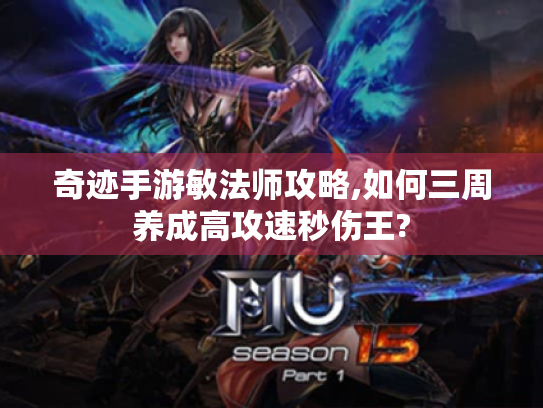 奇迹手游敏法师攻略,如何三周养成高攻速秒伤王? 奇迹手游敏法师攻略,如何三周养成高攻速秒伤王?