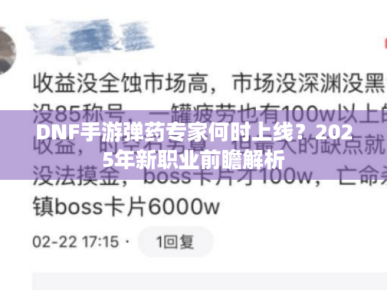 DNF手游弹药专家何时上线？2025年新职业前瞻解析