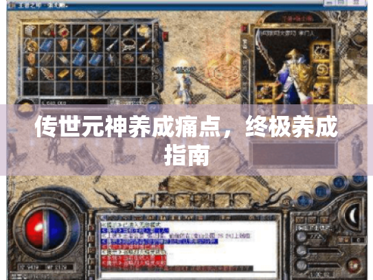 传世元神养成痛点，终极养成指南