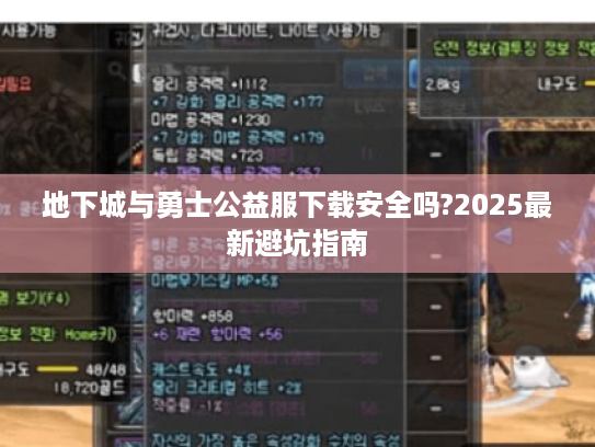 地下城与勇士公益服下载安全吗?2025最新避坑指南