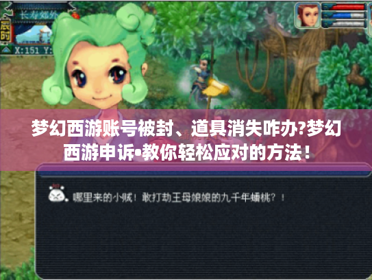 梦幻西游账号被封、道具消失咋办?梦幻西游申诉•教你轻松应对的方法! 梦幻西游账号被封、道具消失咋办?梦幻西游申诉•教你轻松应对的方法!
