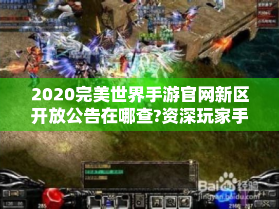 2020完美世界手游官网新区开放公告在哪查?资深玩家手把手教抢注 2020完美世界手游官网新区开放公告在哪查?资深玩家手把手教抢注