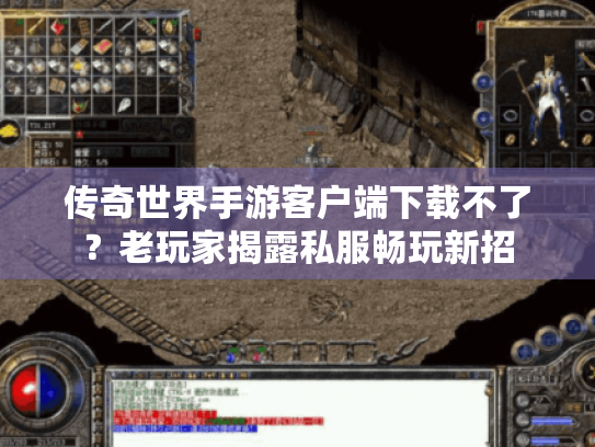 传奇世界手游客户端下载不了?老玩家揭露私服畅玩新招 传奇世界手游客户端下载不了?老玩家揭露私服畅玩新招