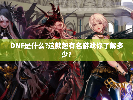 DNF是什么?这款超有名游戏你了解多少? DNF是什么?这款超有名游戏你了解多少?