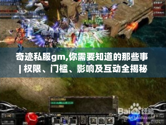 奇迹私服gm,你需要知道的那些事 | 权限、门槛、影响及互动全揭秘 奇迹私服gm,你需要知道的那些事 | 权限、门槛、影响及互动全揭秘