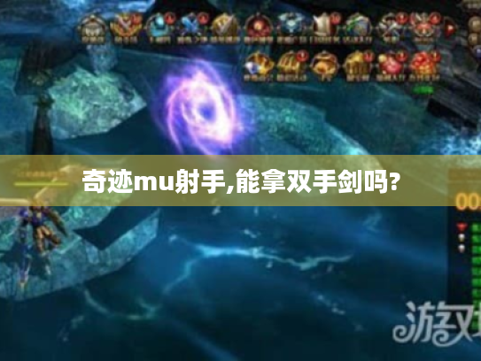 奇迹mu射手,能拿双手剑吗?