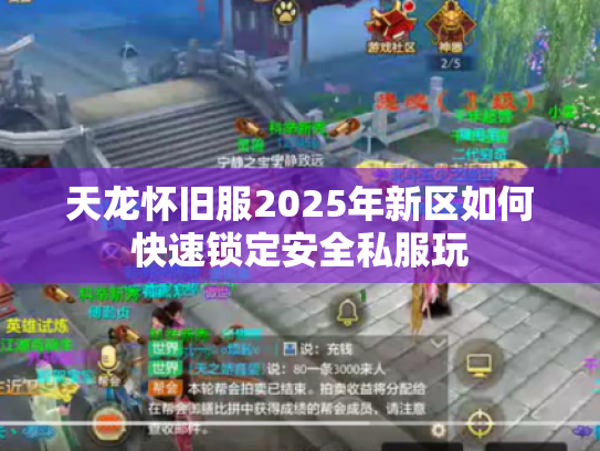 天龙怀旧服2025年新区如何快速锁定安全私服玩 天龙怀旧服2025年新区如何快速锁定安全私服玩