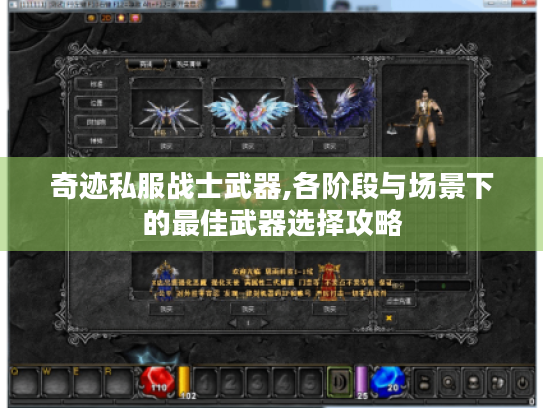 奇迹私服战士武器,各阶段与场景下的最佳武器选择攻略 奇迹私服战士武器,各阶段与场景下的最佳武器选择攻略