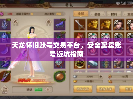 天龙怀旧账号交易平台,安全买卖账号避坑指南 天龙怀旧账号交易平台,安全买卖账号避坑指南