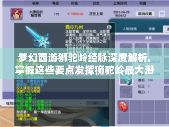 梦幻西游狮驼岭经脉深度解析,掌握这些要点发挥狮驼岭最大潜力