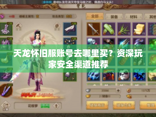 天龙怀旧服账号去哪里买？资深玩家安全渠道推荐