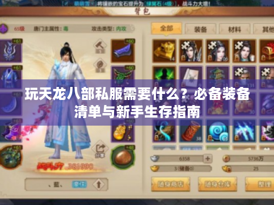 玩天龙八部私服需要什么？必备装备清单与新手生存指南