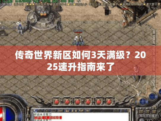 传奇世界新区如何3天满级?2025速升指南来了 传奇世界新区如何3天满级?2025速升指南来了
