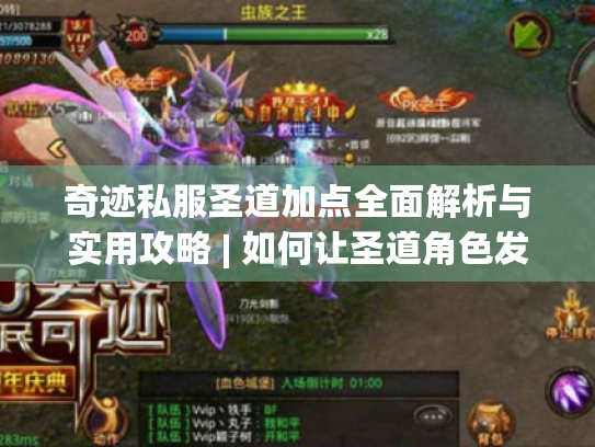 奇迹私服圣道加点全面解析与实用攻略 | 如何让圣道角色发挥最大潜力? 奇迹私服圣道加点全面解析与实用攻略 | 如何让圣道角色发挥最大潜力?