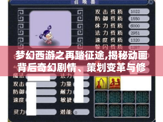 梦幻西游之再踏征途,揭秘动画背后奇幻剧情、策划变革与修炼秘籍 梦幻西游之再踏征途,揭秘动画背后奇幻剧情、策划变革与修炼秘籍