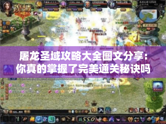 屠龙圣域攻略大全图文分享:你真的掌握了完美通关秘诀吗? 屠龙圣域攻略大全图文分享:你真的掌握了完美通关秘诀吗?