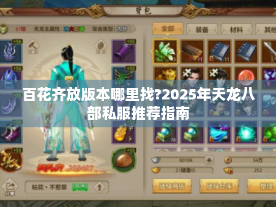 百花齐放版本哪里找?2025年天龙八部私服推荐指南 百花齐放版本哪里找?2025年天龙八部私服推荐指南