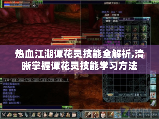 热血江湖谭花灵技能全解析,清晰掌握谭花灵技能学习方法 热血江湖谭花灵技能全解析,清晰掌握谭花灵技能学习方法