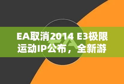 EA取消2014 E3极限运动IP公布,全新游戏IP即将亮相! EA取消2014 E3极限运动IP公布,全新游戏IP即将亮相!