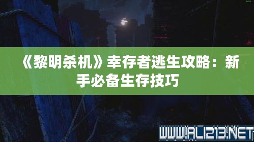 《黎明杀机》幸存者逃生攻略:新手必备生存技巧 《黎明杀机》幸存者逃生攻略:新手必备生存技巧