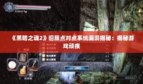 《黑暗之魂2》旧服点对点系统漏洞揭秘:揭秘游戏顽疾 《黑暗之魂2》旧服点对点系统漏洞揭秘:揭秘游戏顽疾