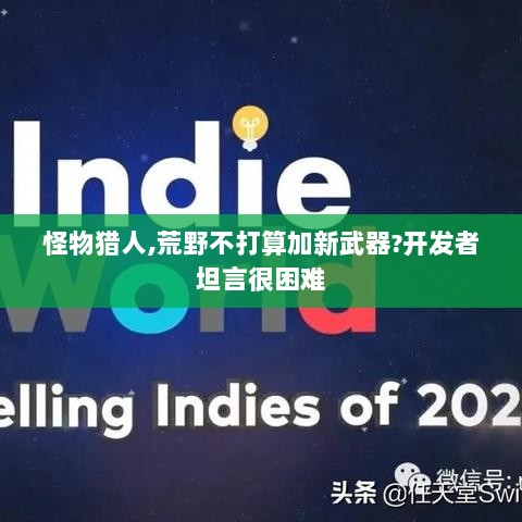 怪物猎人,荒野不打算加新武器?开发者坦言很困难 怪物猎人,荒野不打算加新武器?开发者坦言很困难