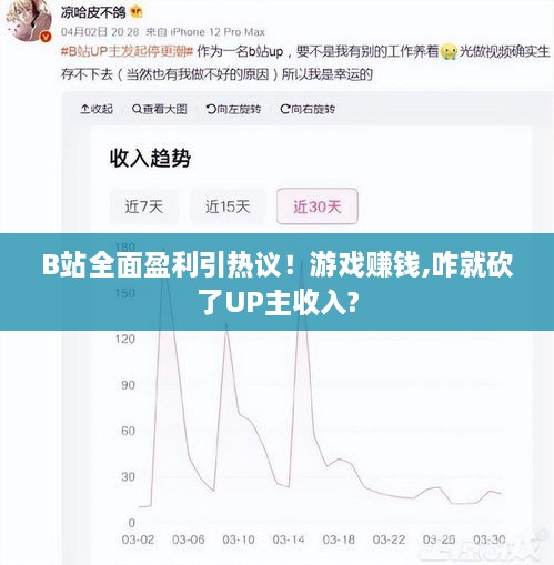 B站全面盈利引热议!游戏赚钱,咋就砍了UP主收入? B站全面盈利引热议!游戏赚钱,咋就砍了UP主收入?