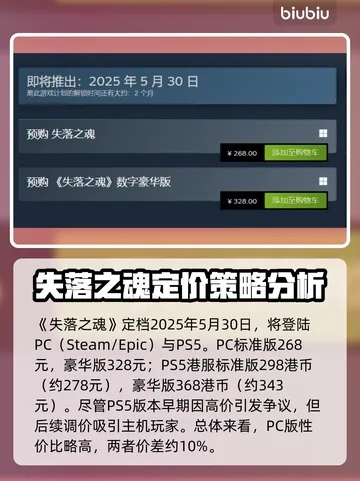 《失落之魂》价格揭秘：性价比之选，购买攻略一览无遗