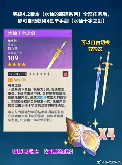 《原神》水仙十字剑精华:圣杯获取攻略揭秘 《原神》水仙十字剑精华:圣杯获取攻略揭秘