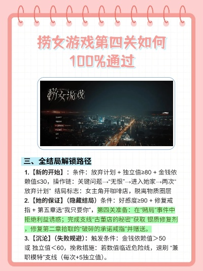 《捞女游戏》全结局攻略：隐藏技巧解锁，完美通关秘籍！