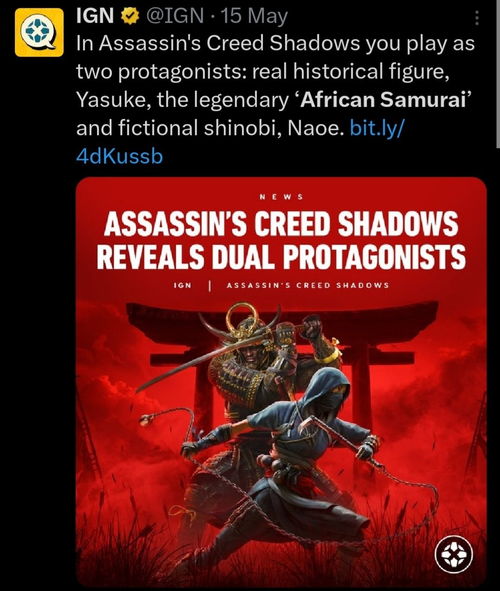 刺客信条变味?IGN测评,武士弥助体验究竟怎样?