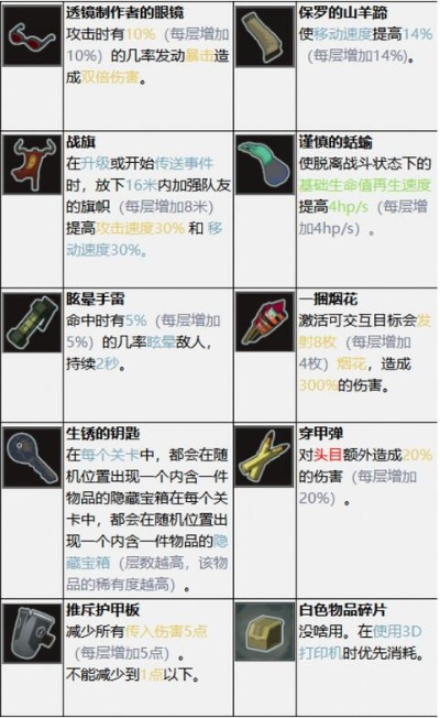 《雨中冒险2》道具全解析：图鉴大全深度揭秘