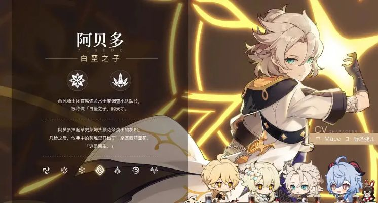 《原神》阿贝多养成攻略:高效素材收集与完美配队技巧 《原神》阿贝多养成攻略:高效素材收集与完美配队技巧