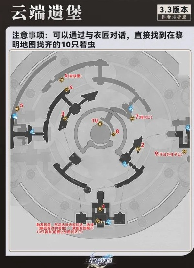 《崩坏星穹铁道》龙骸古城若虫速寻指南，高效收集攻略！
